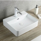 CB-122 Rectangular Ceramic Countertop Basin – 500mmx420mmx130mm