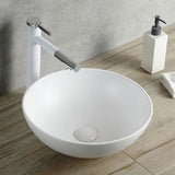 Round Countertop Ceramic Basin – CB-126 & CB-128 Models in Matte and Glazed Finishes