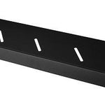 CH-1990 Black Stainless Steel Shelf – 527mm wall-mounted shelf with slotted design for modern bathrooms.