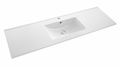 Ceramic Vanity Basin – Wide with Single Tap Hole and Wave Bowl Design 1500mmx460mmx200mm