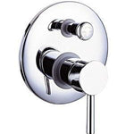 Round Wall Mixer with Diverter TK70D-S – 35mm cartridge and 160mm cover plate for modern bathrooms.