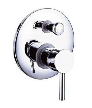 Round Wall Mixer with Diverter TK70D-S – 35mm cartridge and 160mm cover plate for modern bathrooms.
