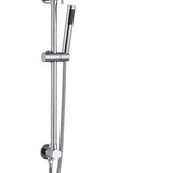 Round Dual Shower with Diverter SMF-257 – Solid brass rail, 9L/min water flow, and modern chrome finish for contemporary bathrooms.