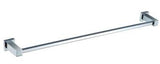Chrome Square Single Towel Rail