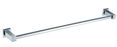 Chrome Square Single Towel Rail
