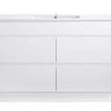Core 1200W Freestanding Vanity 460mm – Gloss White Finish with Soft Close Drawers