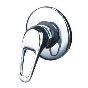 TK72W Duck Handle Wall Mixer – 40mm cartridge, Ø 116mm cover plate, modern bathroom faucet with smooth water control.