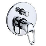 TK72D Duck Handle Wall Mixer with Diverter – 40mm cartridge, Ø 160mm cover plate, modern water mixer for multiple outlets.