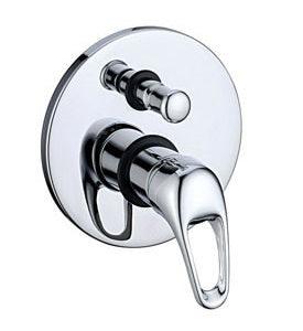 TK72D Duck Handle Wall Mixer with Diverter – 40mm cartridge, Ø 160mm cover plate, modern water mixer for multiple outlets.