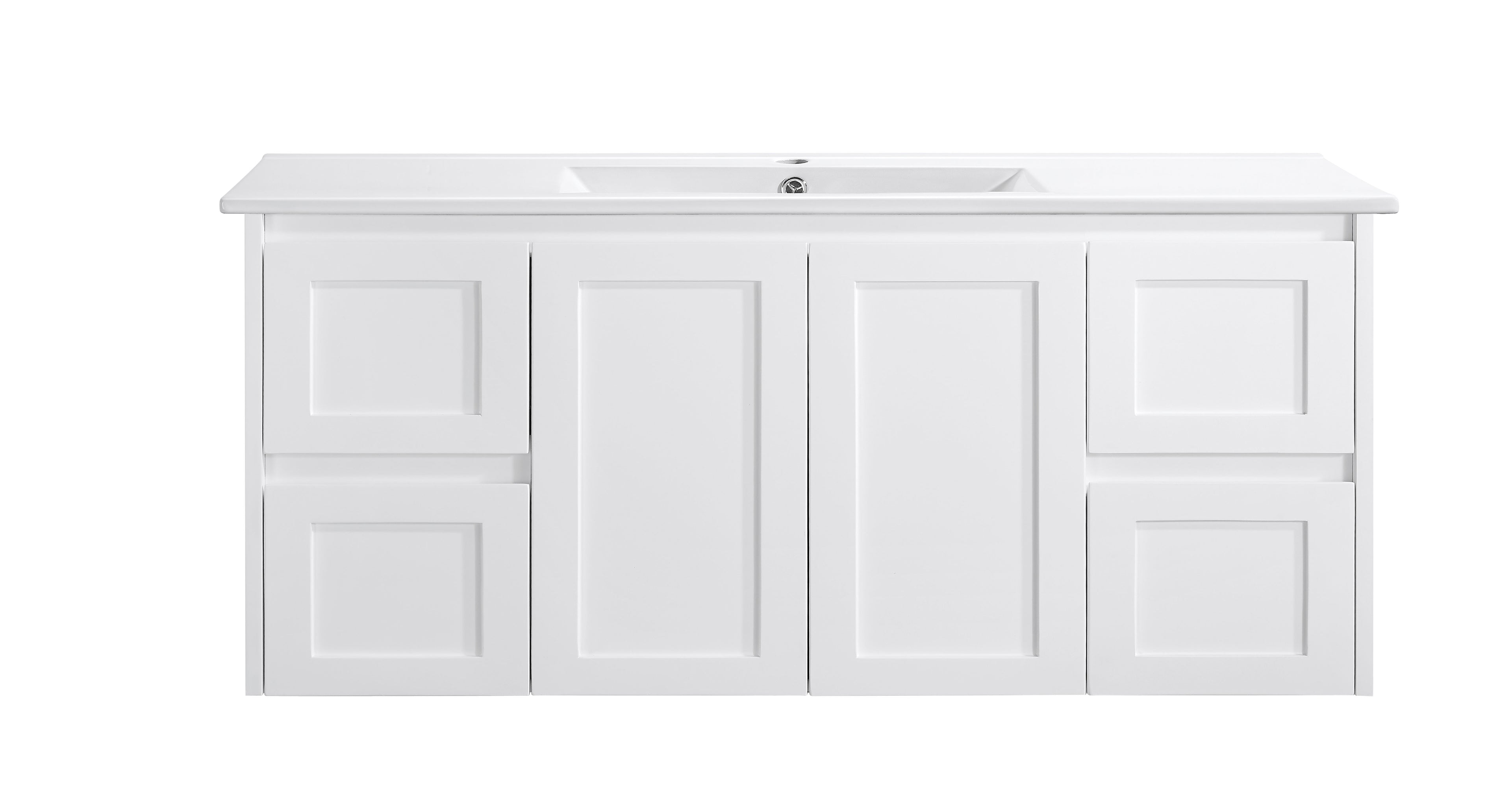 Luna 1200W Wall Hung Vanity 460mm  – Modern Floating Bathroom Cabinet