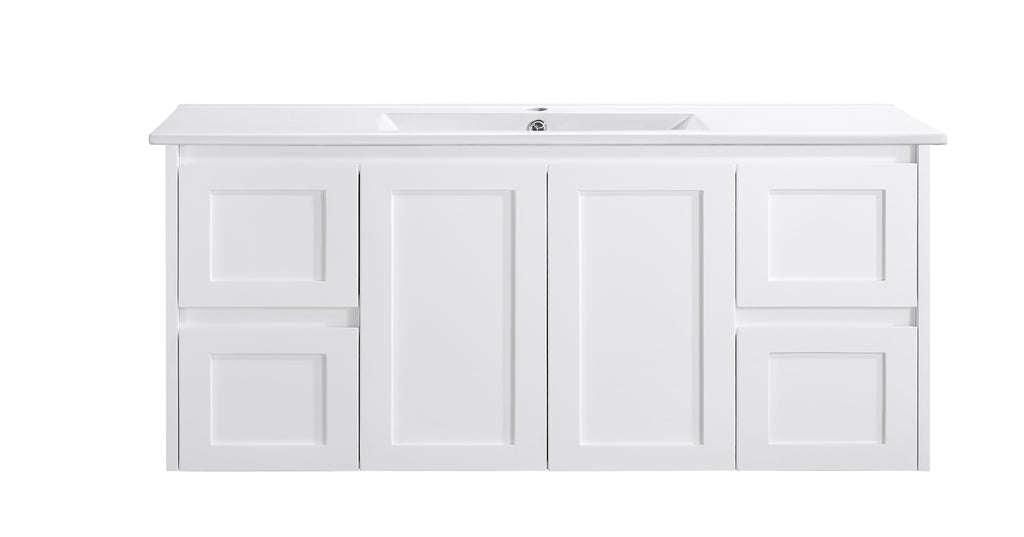 Luna 1200WD-SD Wall Hung Vanity 460mm  – Modern Floating Bathroom Cabinet