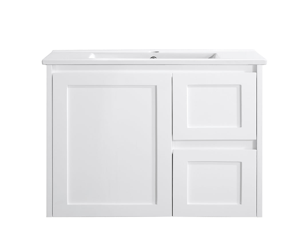 Luna -750W-SD Wall Hung Vanity 460mm  – Modern Floating Bathroom Cabinet