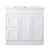 Quinn 900WL Freestanding 460mm Vanity Modern European Design Left Hand Side Drawers