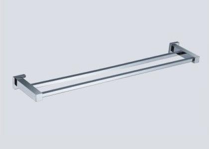 Rola Double Towel Rail – Stainless Steel Towel Holder with Two Rails in 600mm, 750mm, and 450mm Sizes