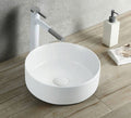 Round Countertop Ceramic Basin – CB-126 & CB-128 Models in Matte and Glazed Finishes