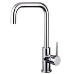 TK70S Round Kitchen Mixer – Chrome high-arching kitchen faucet with 35mm cartridge for modern kitchens.