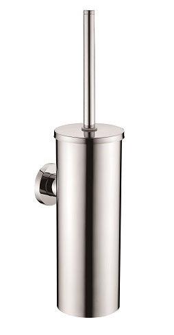 5095 Round Toilet Brush Steel Holder – Polished stainless steel holder for modern bathrooms.