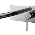 TK70M Wall Mixer with Spout – Chrome bathroom wall mixer with 35mm cartridge and 180mm spout for modern bathrooms.