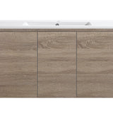 Royce 1500SA1 Wall Hung Vanity 460mm  – Timber Look Melamine Finish with Soft Close Drawers