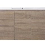 Royce 900LA1 Wall Hung Vanity 460mm  – Timber Look Melamine Finish with Soft Close Drawers