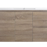 Royce 900RA1 Wall Hung Vanity 460mm  – Timber Look Melamine Finish with Soft Close Drawers