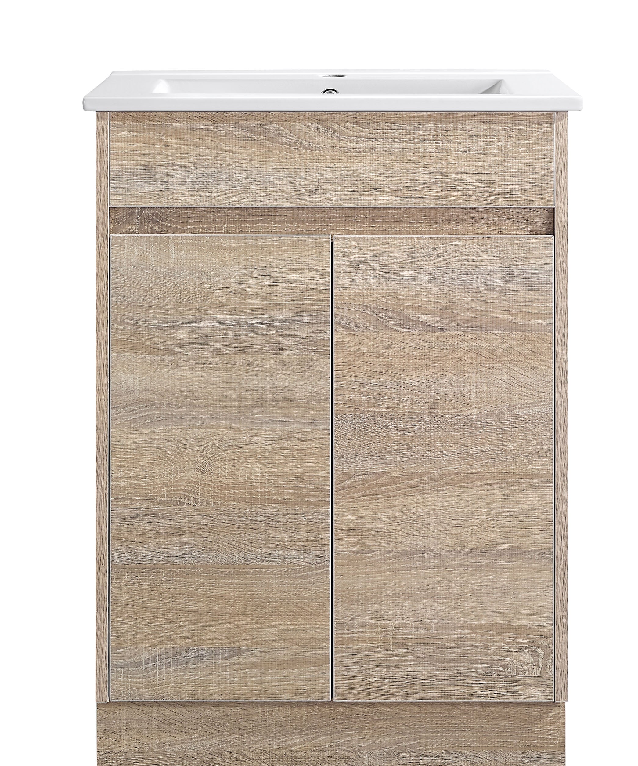 Tobi 600A1 Freestanding 460mm Vanity Natural Timber & Oak Finish
