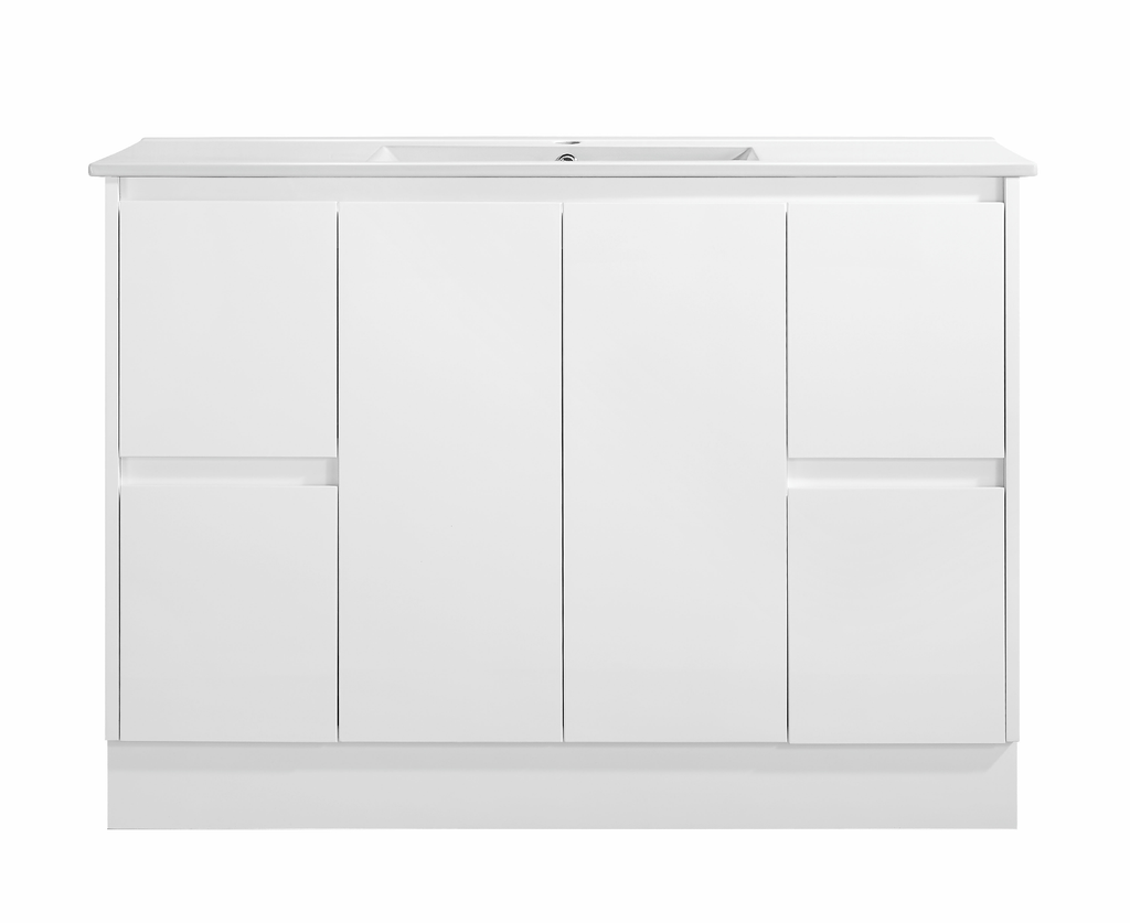 Sammy 1200W Freestanding 460mm  Vanity – Gloss or Matt 2-Pack Finish with Soft Close Drawers