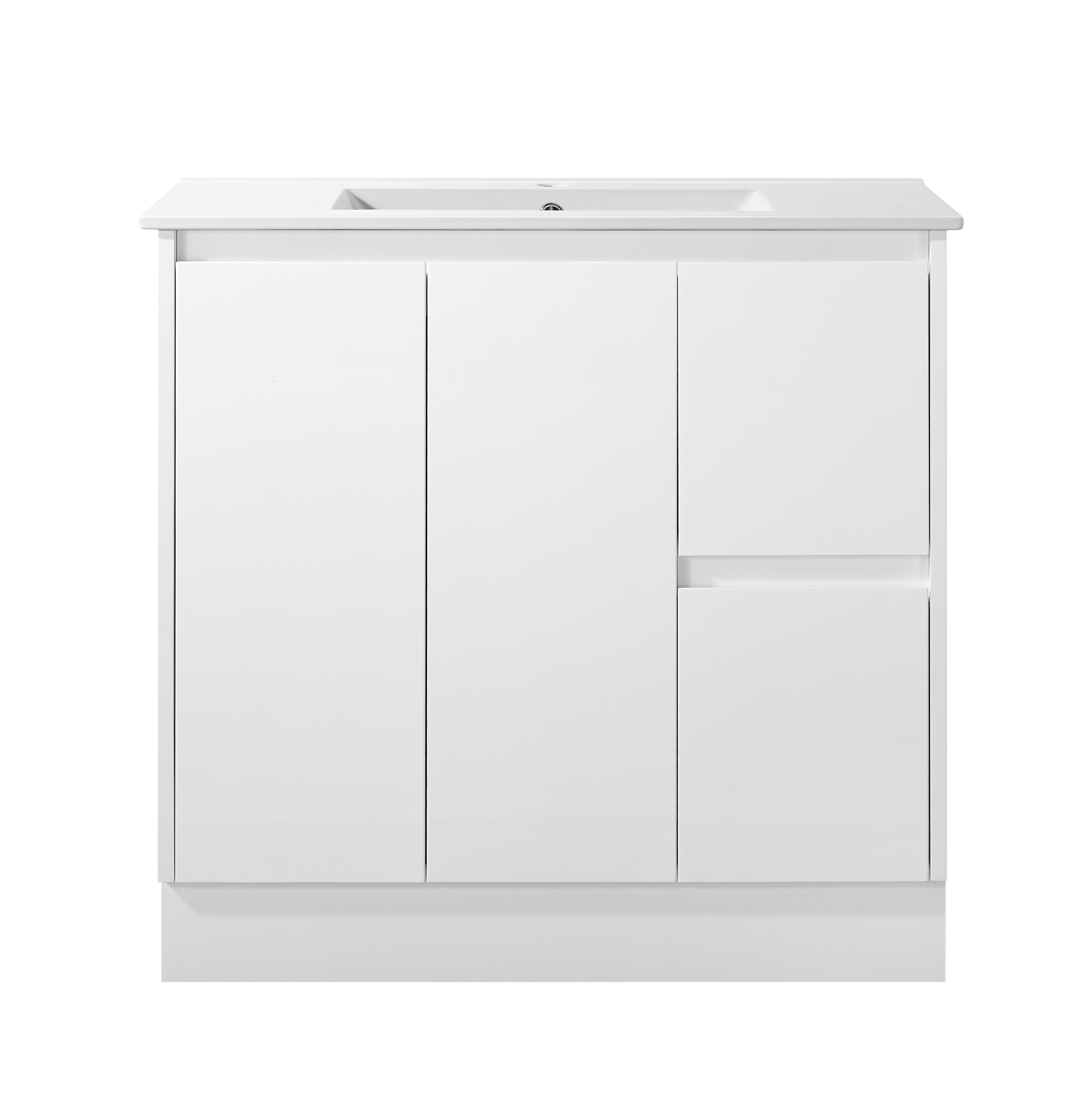 Sammy 900W Freestanding 460mm  Vanity – Gloss or Matt 2-Pack Finish with Soft Close Drawers