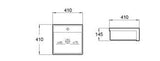 Semi Recessed Basin 500*480*140