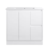 Sierra 900mm Freestanding Vanity with Drawers White Right Hand Draw