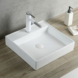 Square Ceramic Countertop Basin – 440mmx440mmx100mm