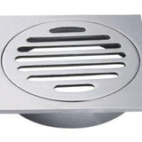 GD308 Square Floor Grate – Stainless Steel 110mm x 110mm Drain Cover with 100mm Outlet