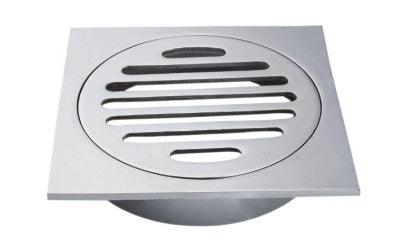 GD308 Square Floor Grate – Stainless Steel 110mm x 110mm Drain Cover with 100mm Outlet