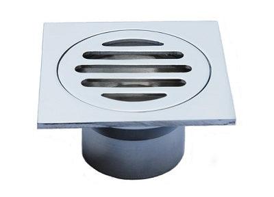 GD321 Square Floor Grate – Stainless Steel 85mm x 85mm Drain Cover with 50mm Outlet