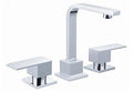 TPS-201 Square Handle Basin Set – Modern Three-Piece Tapware with Chrome Finish and WELS 5 Star Rating