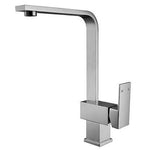 TYO-43T Square Kitchen Mixer – Modern high-arch chrome kitchen tap with a sleek design.