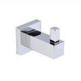 6053 Square Robe Hook – Chrome square wall-mounted hook for contemporary bathroom use.