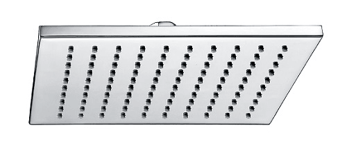 SPT-2020 Square Shower Head – Polished chrome 200x200mm square showerhead with water-efficient performance and modern design.