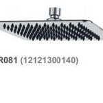SSR-081 Square Shower Head – Polished chrome 200x200mm square showerhead for efficient and luxurious shower performance.
