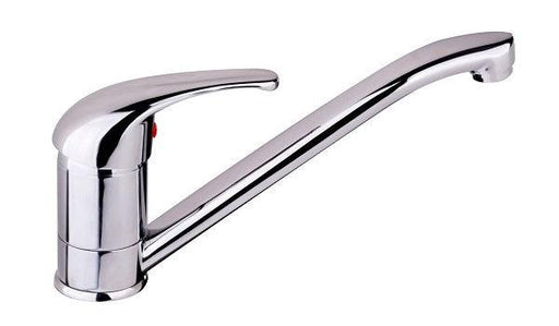 TK74K Solid Handle Kitchen Mixer – Chrome finish kitchen faucet with a 40mm cartridge, designed for smooth water flow and extended reach in modern kitchens.