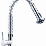 TYO-1841 Vege Spray Mixer – Chrome kitchen mixer with flexible spray head and high spout for modern kitchens.