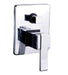 TYO-42D Square Wall Mixer with Diverter – 35mm cartridge chrome wall mixer with 110mm x 150mm cover plate for modern bathrooms.
