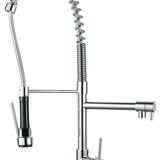 TYO-1842 Vege Spray Mixer – 35mm cartridge chrome spray mixer with 709mm height and 6L/min water flow for efficient kitchen use.