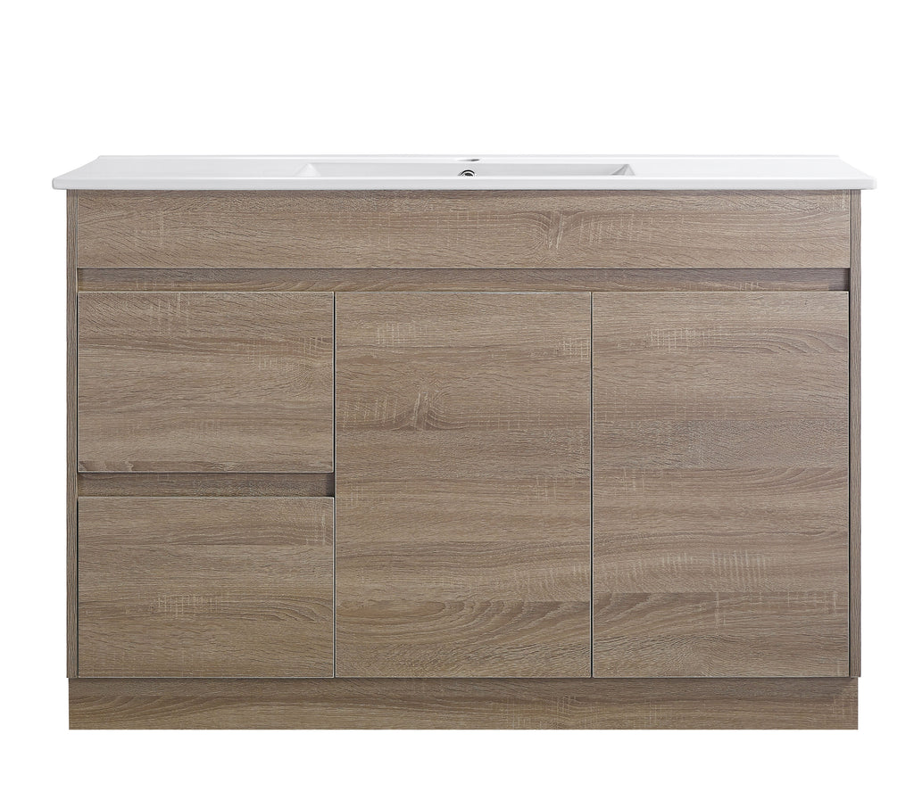 Tobi 1200LA1 Freestanding 460mm Vanity Natural Timber & Oak Finish