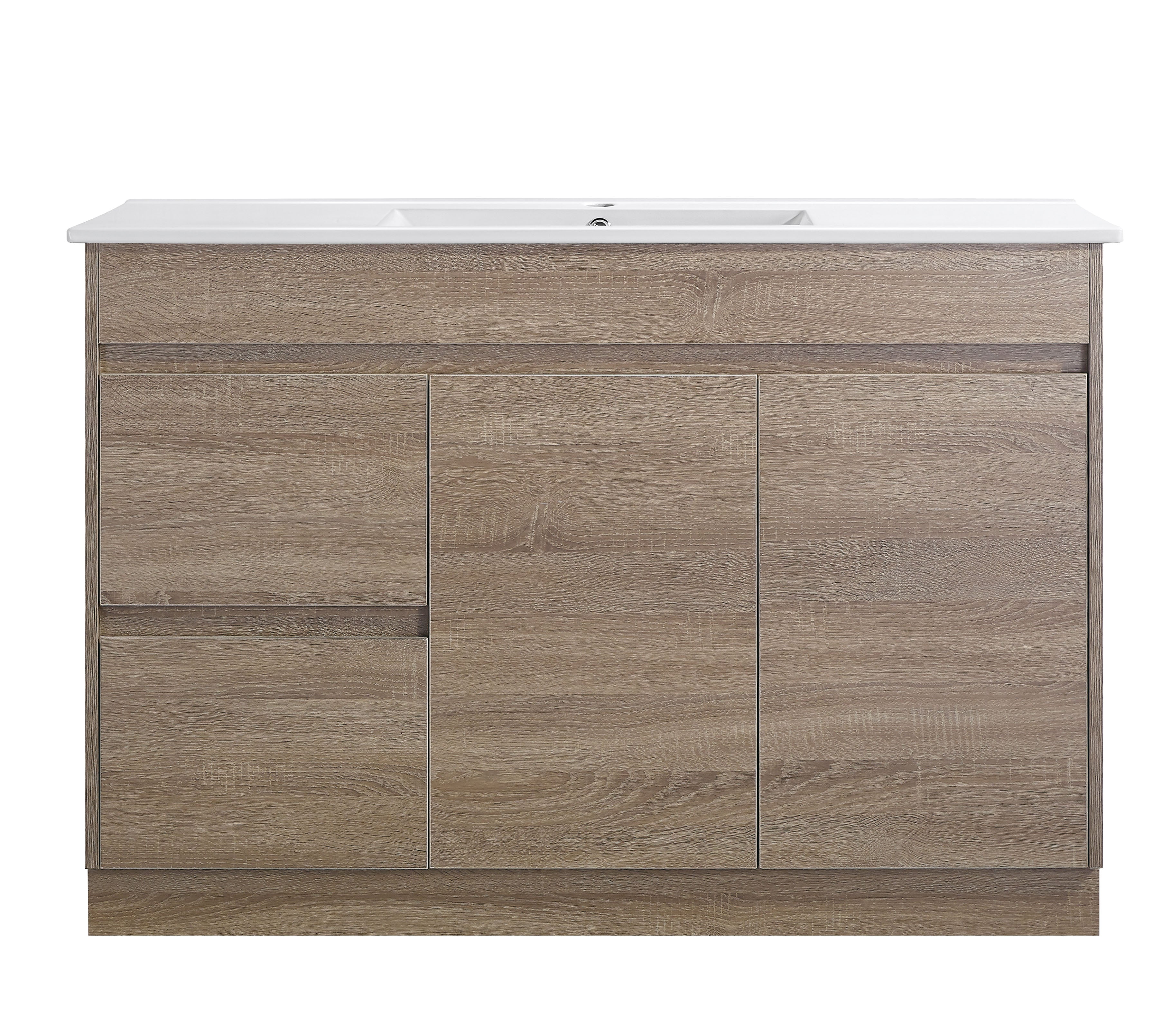 Tobi 1200LA1 Freestanding 460mm Vanity Natural Timber & Oak Finish