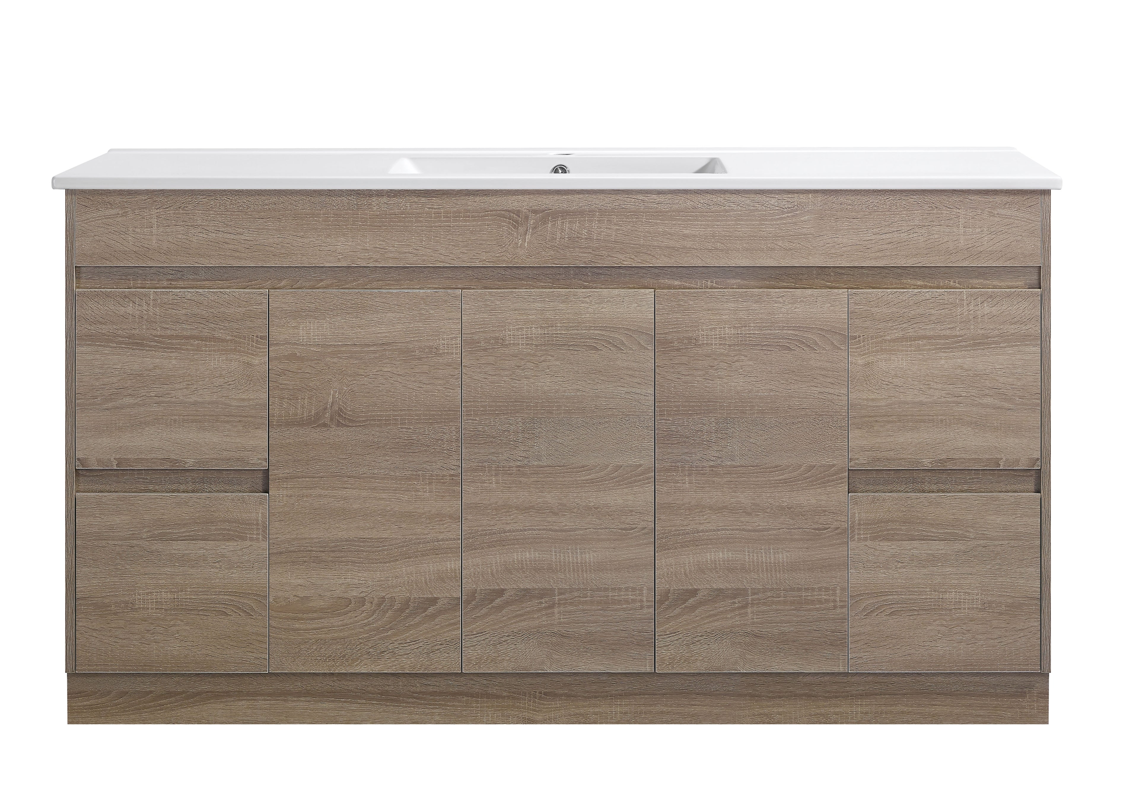 Tobi 1500SA1 Freestanding 460mm  Vanity Natural Timber & Oak Finish