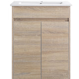Tobi 600A1 Freestanding 460mm Vanity Natural Timber & Oak Finish