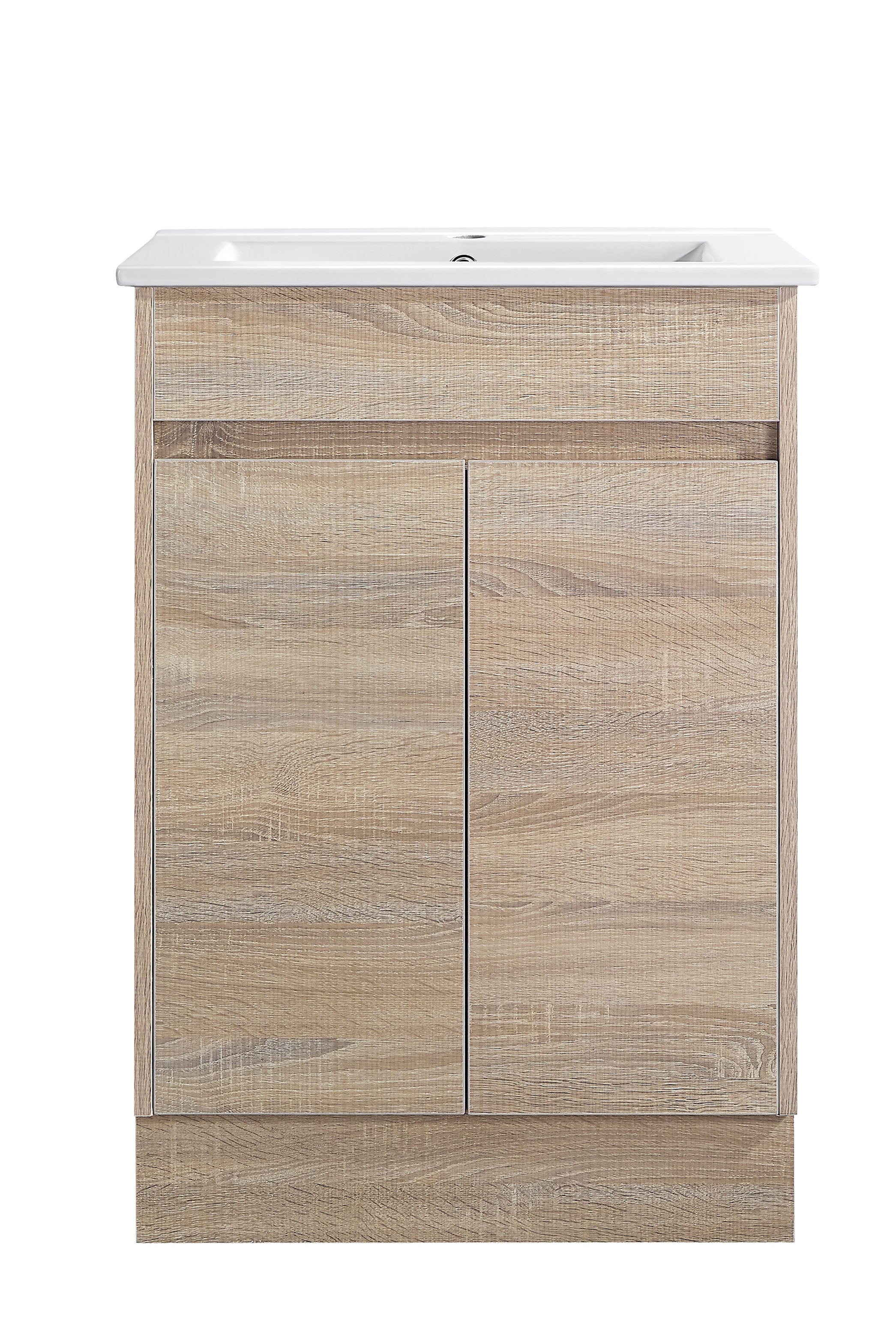 Tobi 600A1 Freestanding 460mm Vanity Natural Timber & Oak Finish