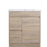 Tobi 750LA1 Freestanding 460mm Vanity Natural Timber & Oak Finish