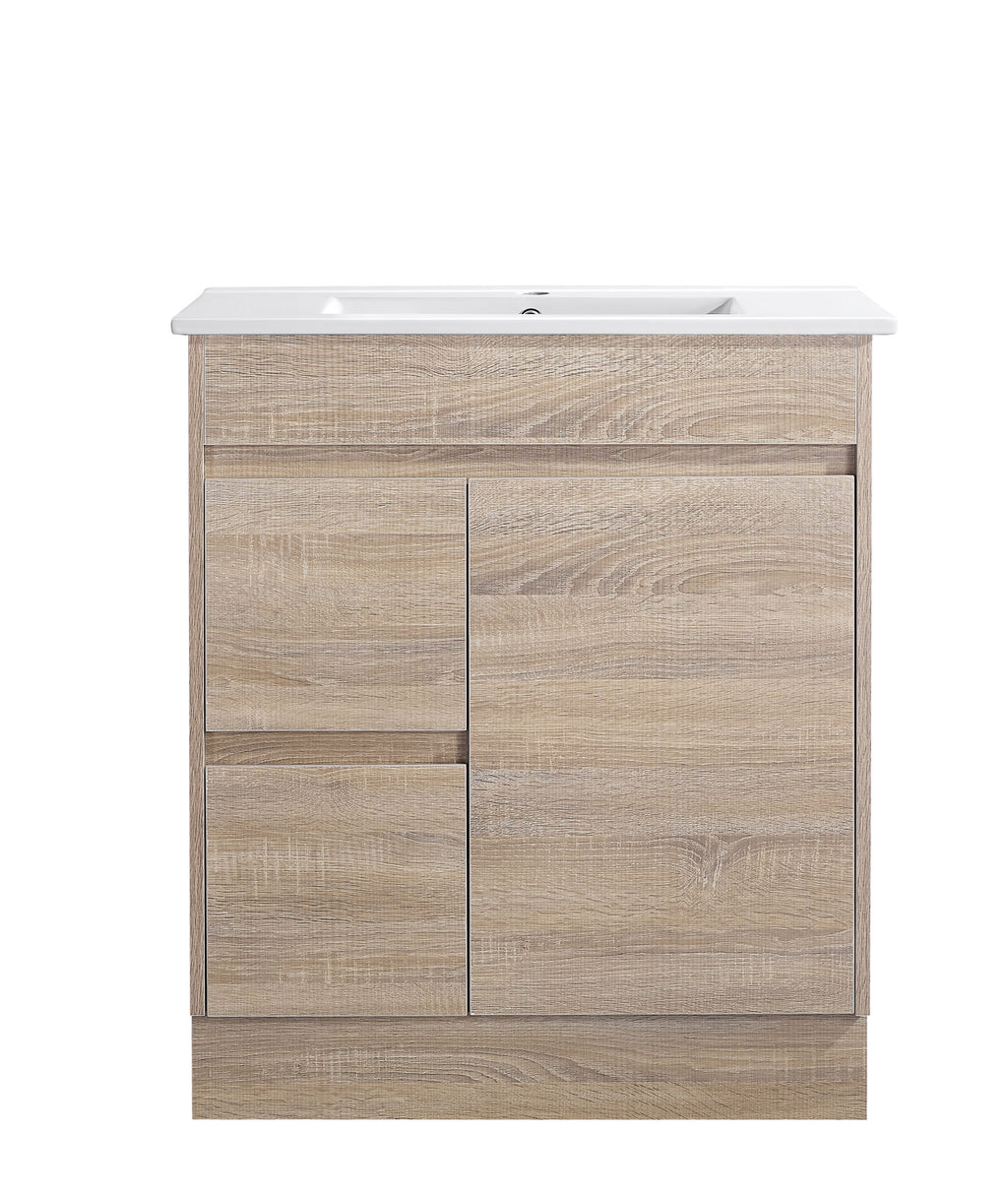 Tobi 750LA1 Freestanding 460mm Vanity Natural Timber & Oak Finish